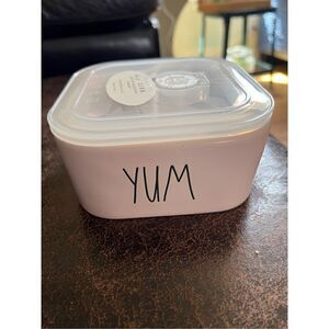 Rae Dunn Ceramic Bowl w/lid YUM